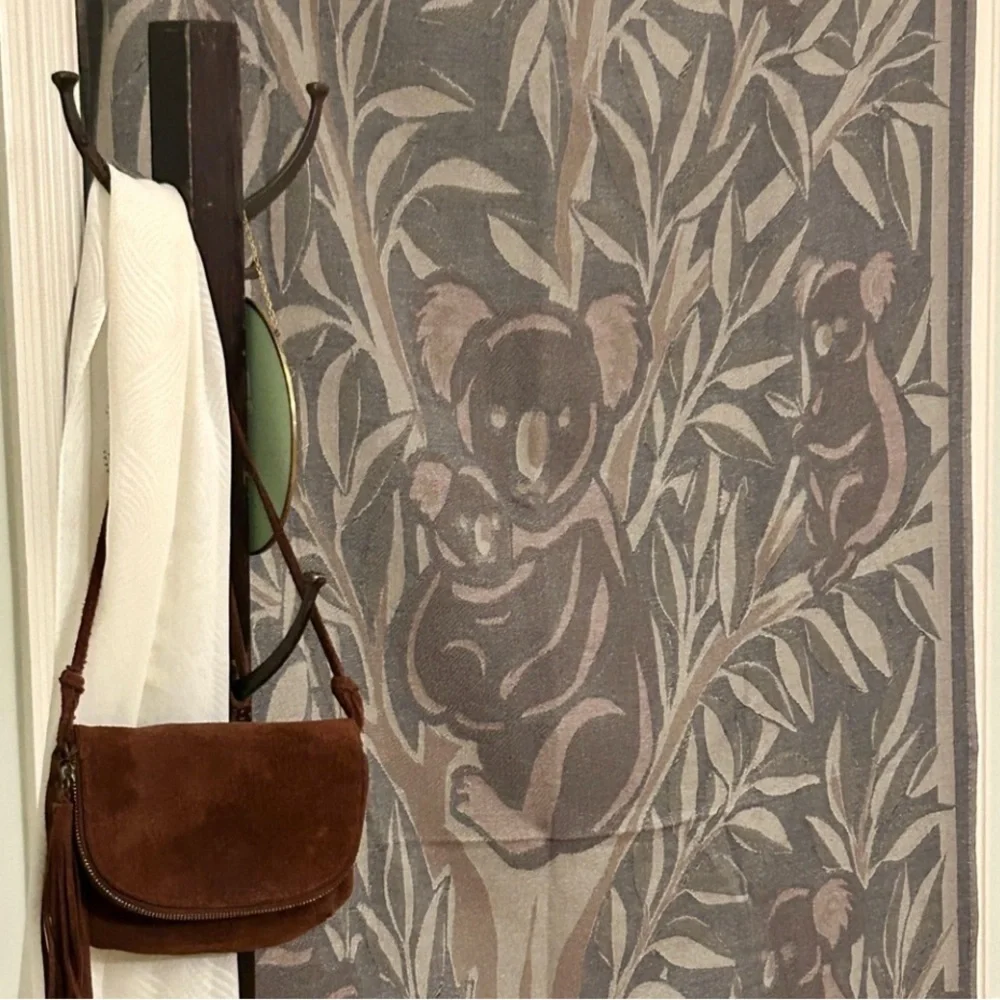 Genuine Suede Leather Crossbody Suede Tassel Bag Brown 2 Zip Festival Bag - Picture 6 of 16